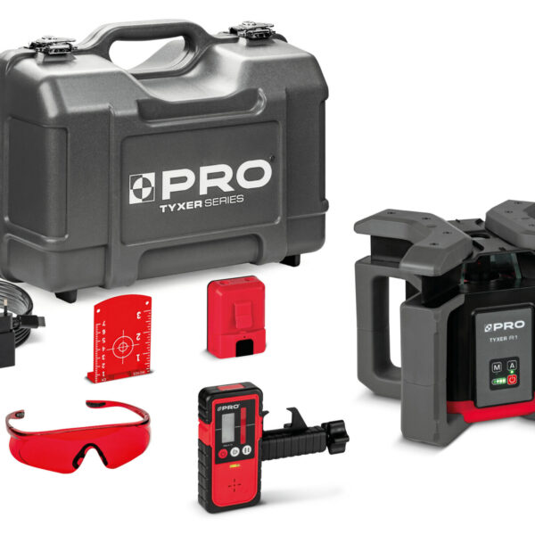 Laserowy Niwelator Rotacyjny TYXER R1 (czerwona wiązka) PRO