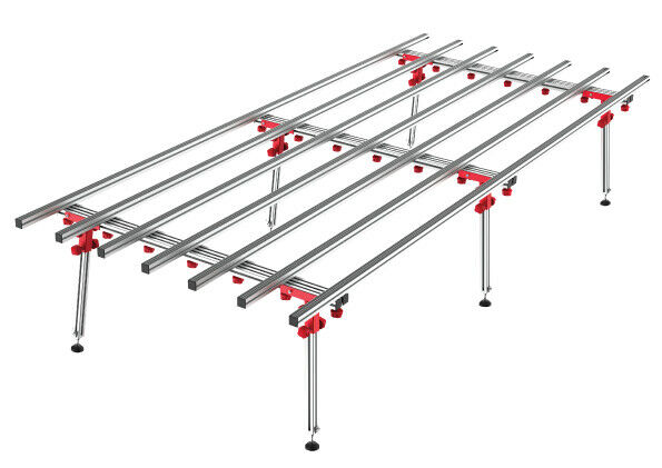 Stół glazurniczy prosty 3600x1500 mm, wys. 750 mm PRO-AG101